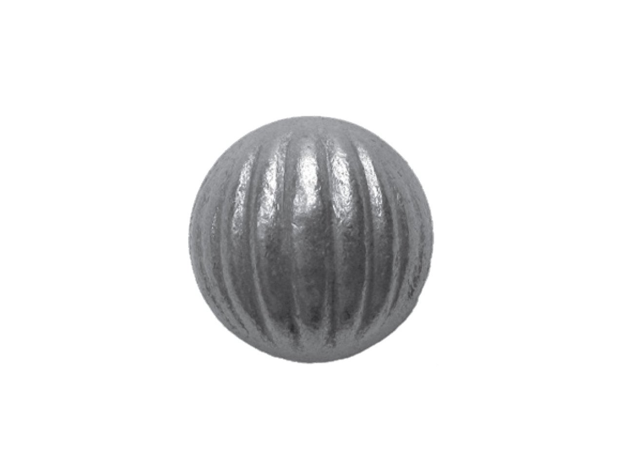 Metalowa kula pełna fakturowana fi50 mm