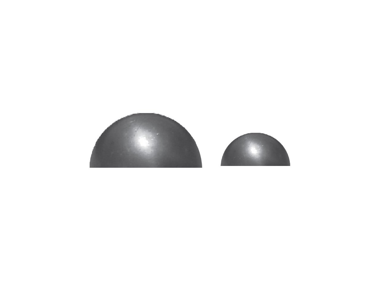 Metalowa półkula kuta fi 150mm Metalowa półkula kuta fi 150mm