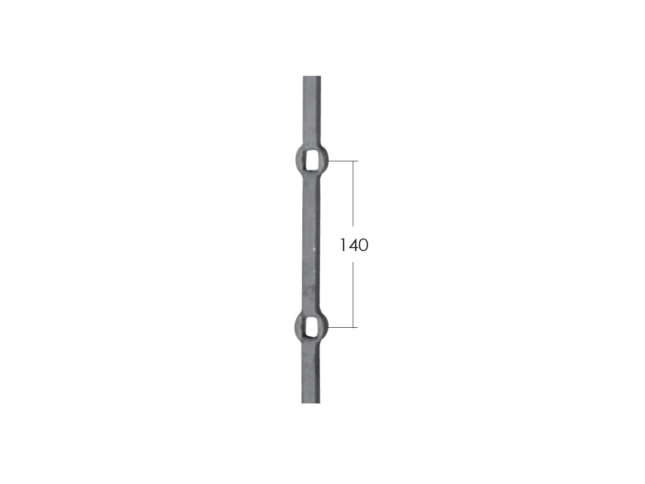 Stalowy pręt do krat 14x14mm Stalowy pręt do krat 14x14mm