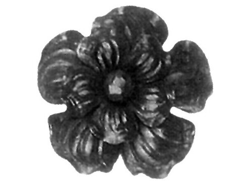 Metalowy kuty kwiat fi 120mm